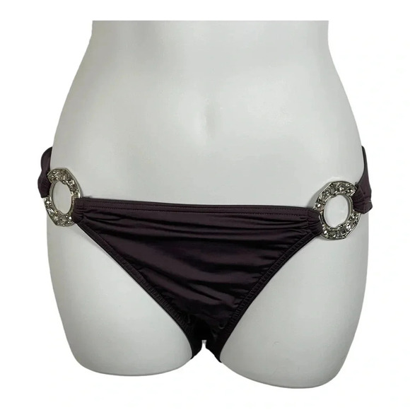 Victoria’s Secret bejeweled purple bikini bottom. Size M‎ - Picture 2 of 7